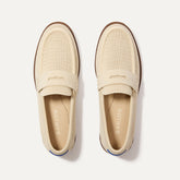 The Penny Loafer - Conch Raffia-Knit