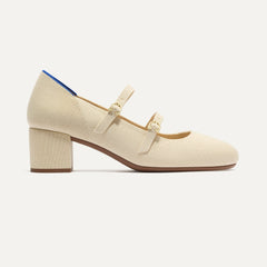 The Double Buckle Mary Jane Heel - Conch