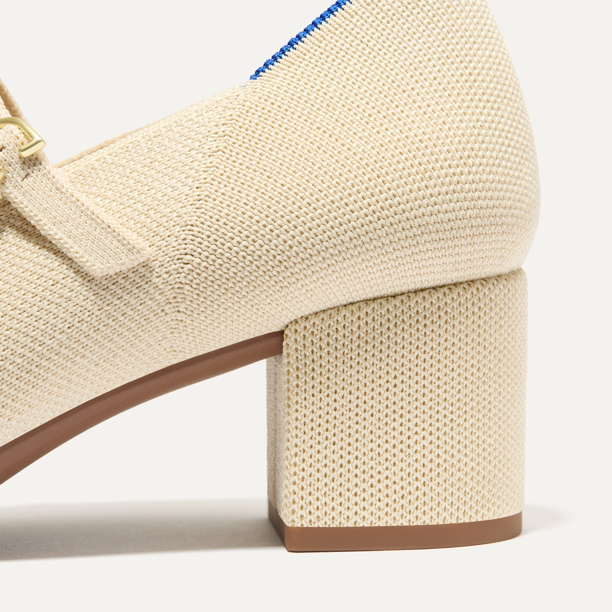 The Double Buckle Mary Jane Heel - Conch