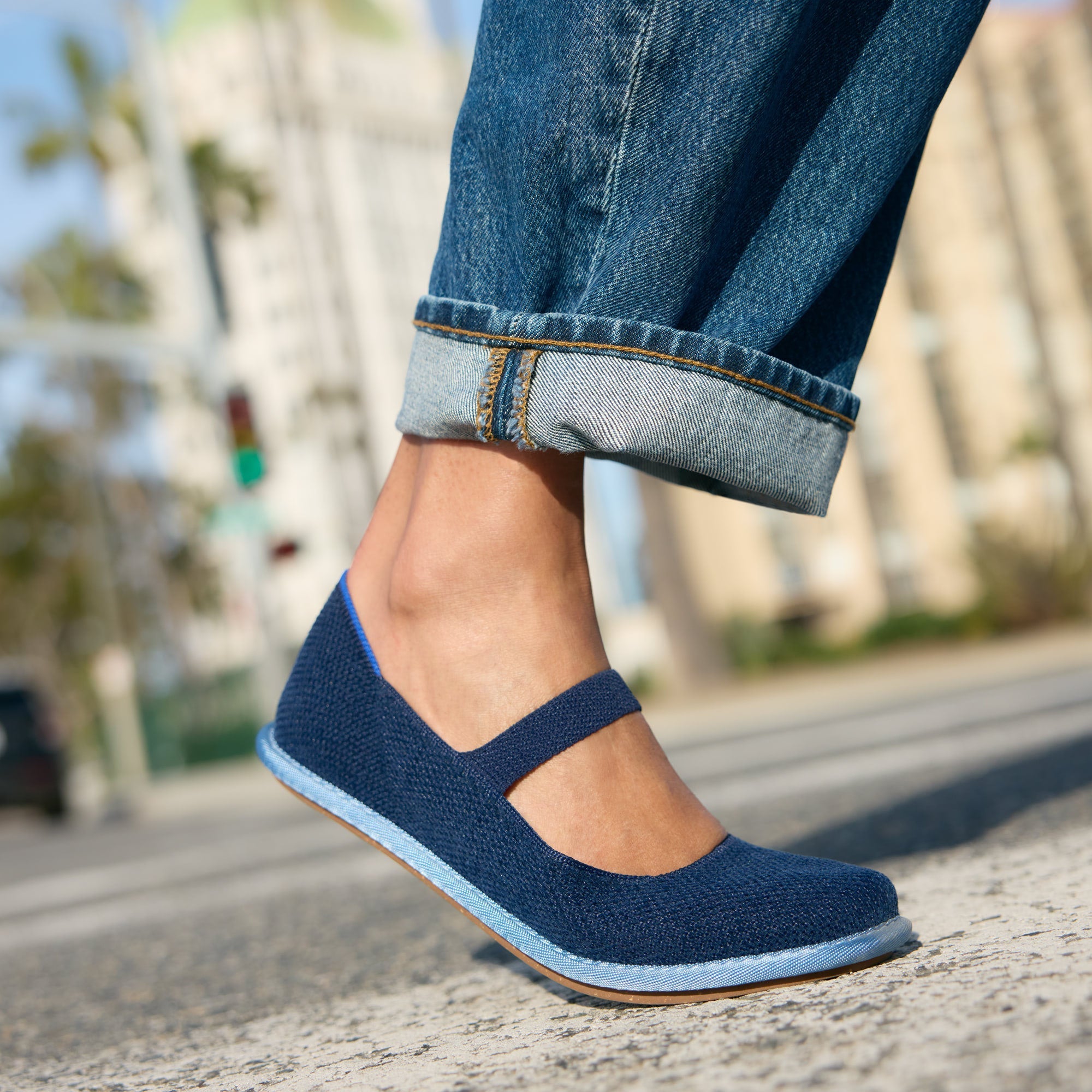 The ReVelvet™ Cruiser Mary Jane - ReVelvet™ Navy