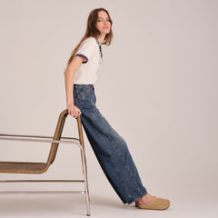 The Casual Clog - Metallic Golden Crochet